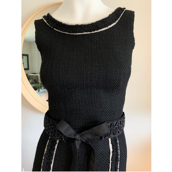 PRADA Virgin Wool Sheath Dress | Black Size 2 - Picture 15 of 16